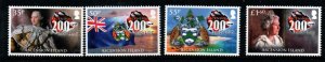 ASCENSION SG1233/6 2015 BICENTENARY OF BRITISH SETTLEMENTS  MNH