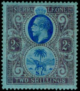 SIERRA LEONE SG144, 2s blue & dull purple/blue, LH INT. Cat £11.