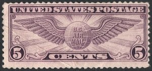 SC#C12 5¢ Winged Globe (1930) OG/NH*