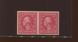 459 Washington Imperf Mint Coil Pair of 2 Stamps NH w/PSE Cert XF 90 (Bz 233)