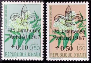 Haiti SC#CB55-CB56 Scouts O/P XII World Jamboree (1967) MNH