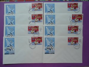 Walt Disney set of 8 FDC Sierra Leone 1984