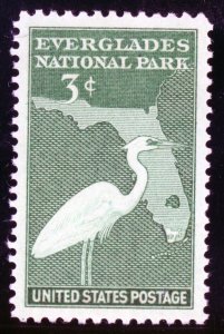 US Stamp #952 Everglades Nat Park 3c, PSE Cert - Gem 100 - MOGNH- SMQ $170.00