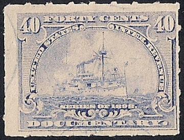 R170 40 cents Documentary Battleship Stamps used F
