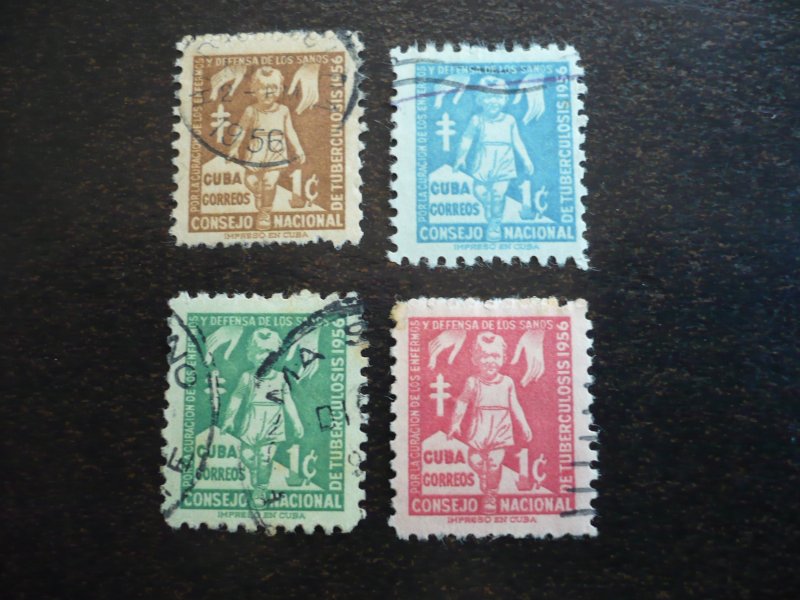 Stamps - Cuba - Scott# RA30-RA33 - Used Set of 4 Stamps