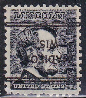 Precancel - DLE - Madison, WI PSS 243 Inverted - Prom. Americans Issue
