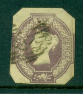 GB 1854 QV 6d pale lilac Embossed, Wmk. VR, good margins FU