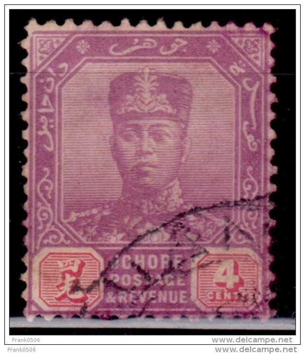 Malaya Johore, 1912-19, Sultan Ibrahim, 4c, Scott# 79, used