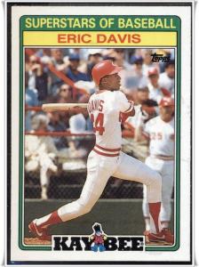 1988 Kay-Bee Superstars of Baseball #7	Eric Davis 