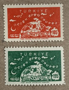 Turkey 1959 NATO, MNH.  Scott 1436-1437, CV $1.25