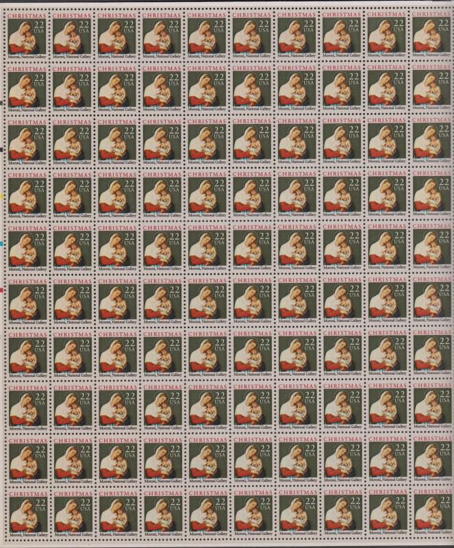 US #2367   Madonna and Child   Full sheet of 100  MNH