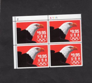 2541 Eagle & Olympic Rings, MNH UL-PB/4
