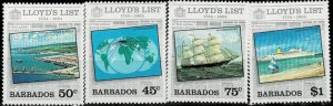 BARBADOS 1984 LLOYDS LIST MNH