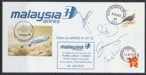 Aviation – Malaysia Airlines Inaugural A380 Kuala Lumpur - London  FFC  2012