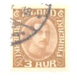 Iceland Sc 177 1931 3 a Christian X stamp used