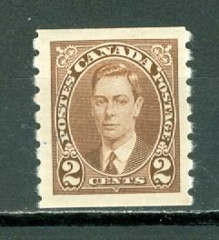 CANADA 1937 GEO VI #239 COIL   MINT NO THINS ...$7.50