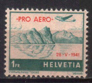 SWITZERLAND STAMPS, 1941. AIR Sc.#C35, MNH