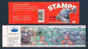 [111858] New Zealand 1993 Marine life fish lobster salmon Booklet MNH