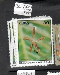 CUBA   FLOWERS  SC 1780-1786         MNH      P0614H