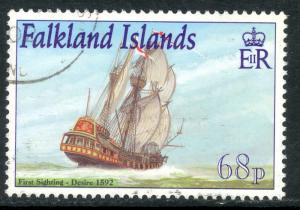 FALKLAND ISLANDS 2001 68p Ship DESIRE Issue Sc 793 VFU