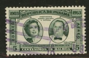 Panama  Scott C141 Used 1953 airmail stamp 