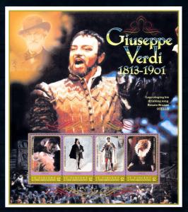 [95114] St. Vincent 2001 Music Verdi Musical Otello Sheet MNH