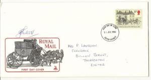 GB 1984 Royal Mail FDC Signed Mayor of Exeter