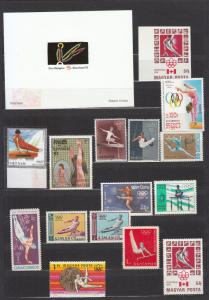 Gymnastics - small stamp collection - MNH