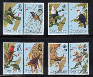 Seychelles 786-93 MLH,  Bird Set from 1996.