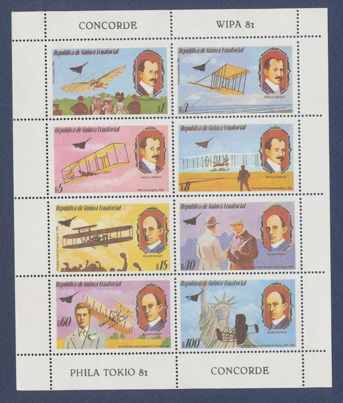 Equatorial Guinea - MNH S/S - airplanes,  1981 ---c