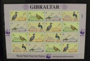 15631   GIBRALTAR   MNH # 591, 592, 593, 594      Mini Sheet