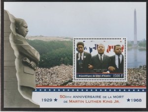 IVORY COAST - 2018 - Martin Luther King - Perf Min Sheet #1 - MNH -Private Issue