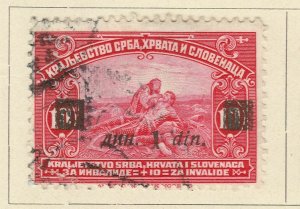 A5P63F190 Yugoslavia 1922-24 surch 1d on 10p used