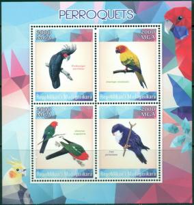 MADAGASCAR SHEET BIRDS PARROTS