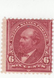 Scott # 282 - 6c Lake - Garfield - Mint Hinged - $45.00 SCV