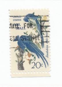 USA Airmail 1963  Scott C71 used, 20c Columbia Jays, Audubon