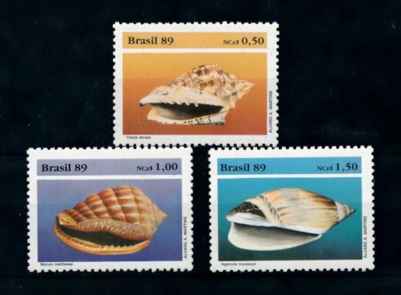 [99691] Brazil 1989 Marine Life Sea shells  MNH