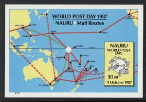 Nauru 338-9 MNH UPU, Map