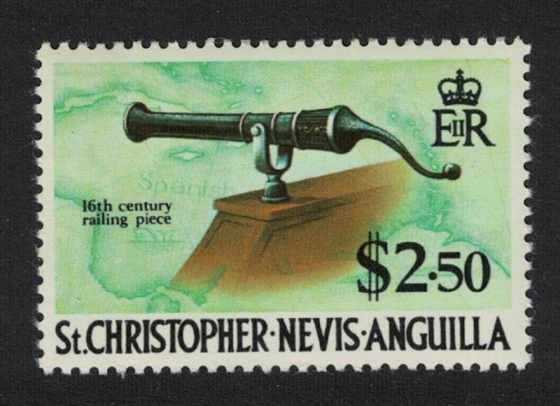 St. Kitts-Nevis Pirates Railing piece Gun 16th-century $2.50 1970 MNH SG#220