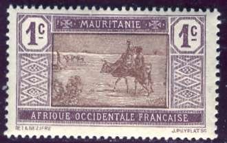 Mauritania 1913: Sc. # 18; MNH Single Stamp