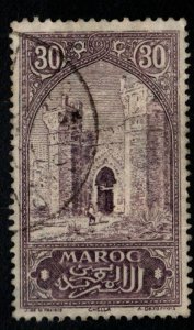 French Morocco Scott 63 Used City Gate at Chella stamp
