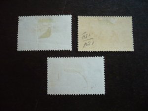 Stamps - French Guiana - Scott# 152,154,155 - Used Part Set of 3 Stamps