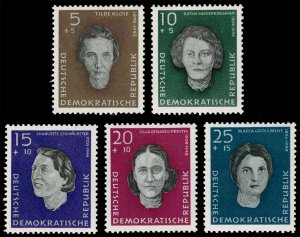 Germany DDR #B49-B53 Woman War Victims Complete Set; MNH