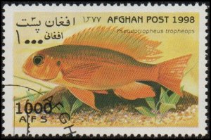 Afghanistan sw1842 - Cto - 1000af Red Cheek Cichlid (1998)