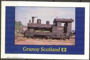 {G043} Grunay Scotland Trains (5) S/S 2£ MNH Cinderella !!