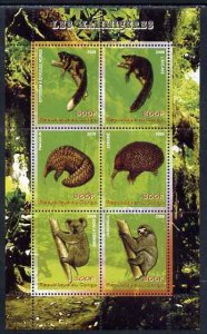 CONGO KIN. - 2009 - Mammals - Perf 6v Sheet - MNH - Private Issue