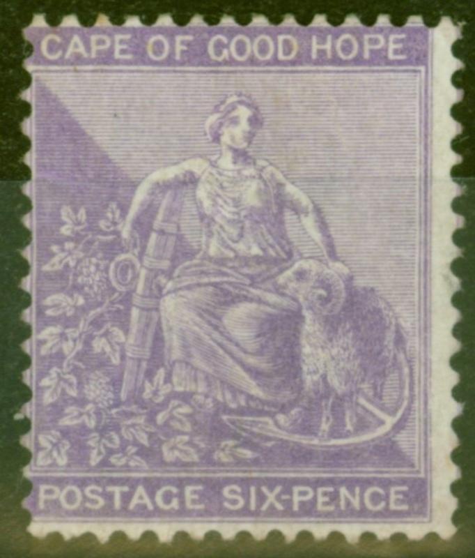 Cape of Good Hope 1864 6d Dp Lilac SG25a Fine & Fresh Lightly Mtd Mint