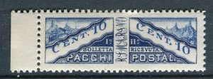 SAN MARINO; Early 1900s Postage Due Pacchi issue MINT 10c. pair