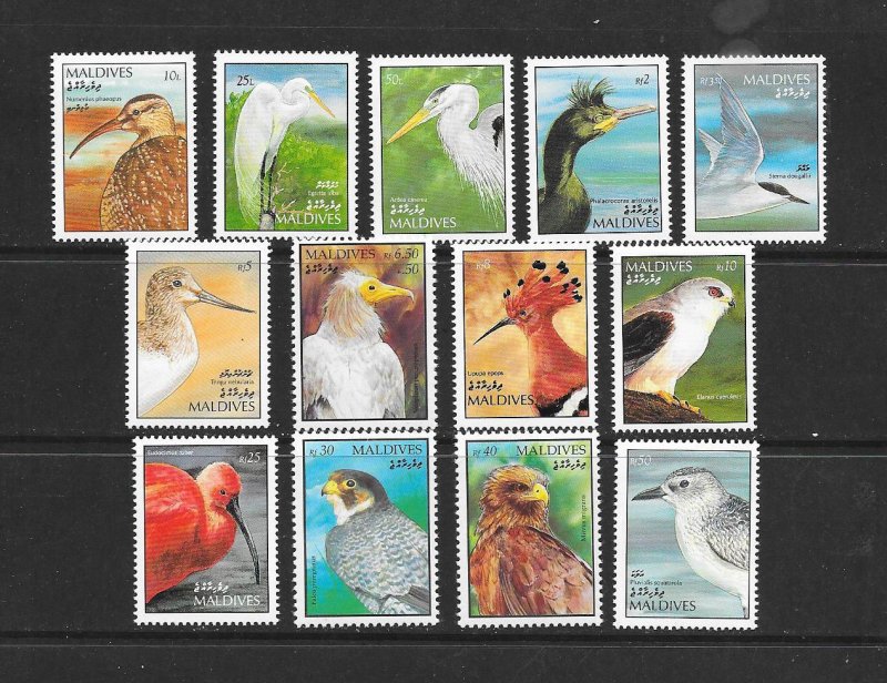 BIRDS - MALDIVES #1624-36  MNH