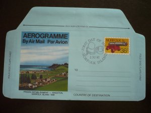 Postal History - Norfolk Island - Aerogramme - First Day Cover